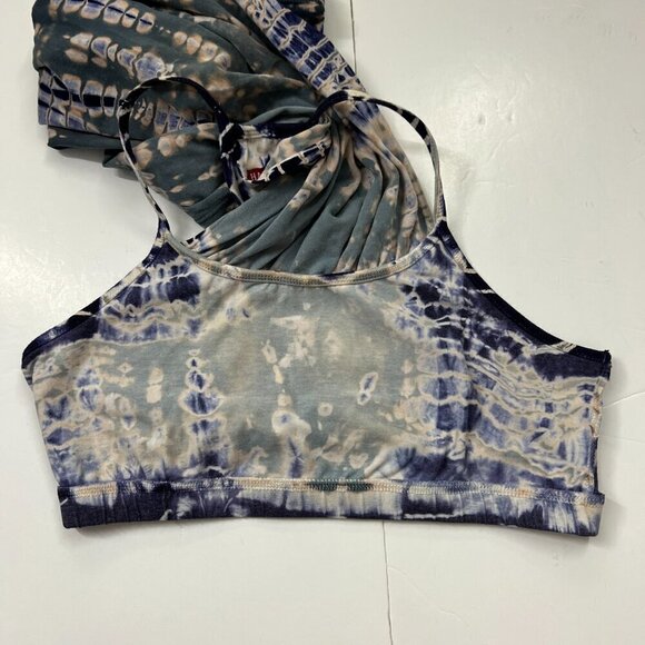 Hard Tail Tie Dye Active Workout 2 in 1 Built in Bra & Racer Back Tank Top Sz S - Picture 6 of 11